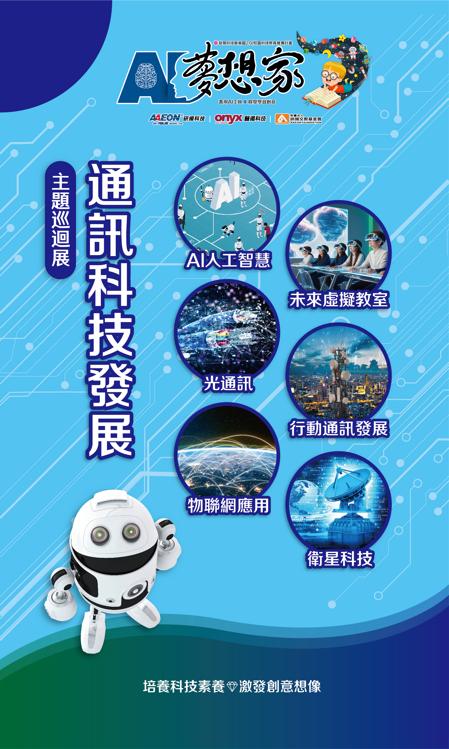 通訊科技發展 封面展架